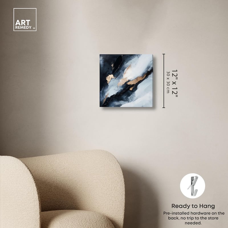 Golden Spark I Canvas by Art Remedy, Gallery Wrapped