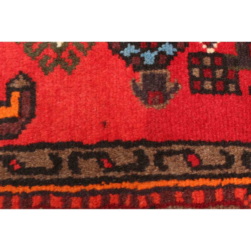 ECARPETGALLERY Hand-knotted Andelz Dark Red Wool Rug - 4'1 x 6'9