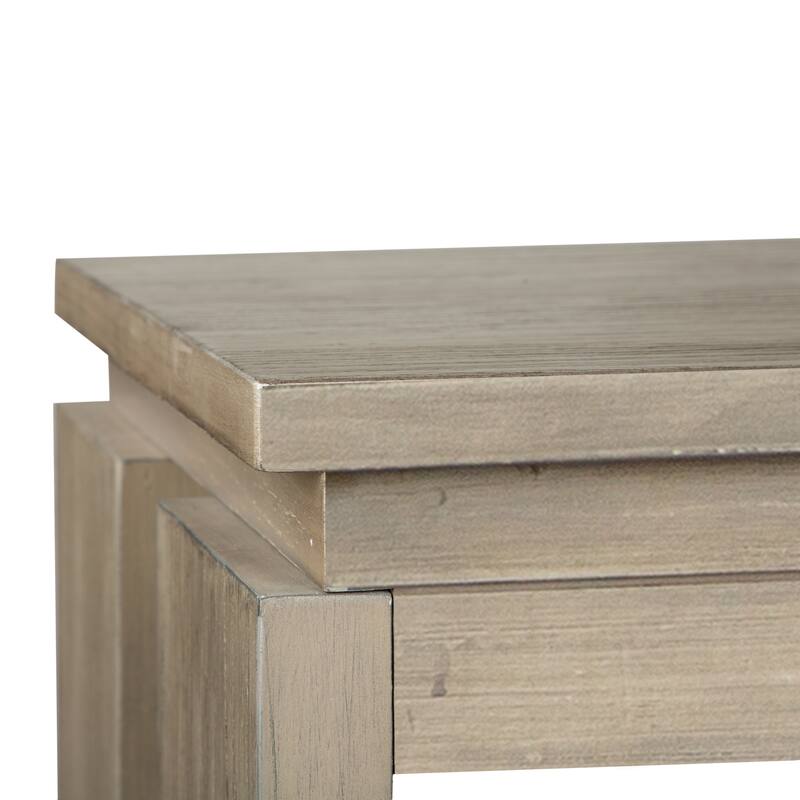 Magnussen Home Conrad Stone Harbor Grey Rectangular Sofa Table - 54''W x 17''D x 28''H