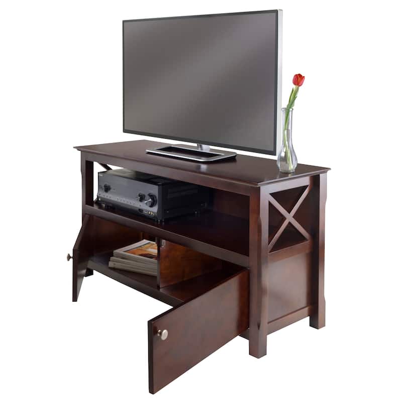 Xola TV Stand, Cappuccino - 44.02 x 15.94 x 24.02 inches