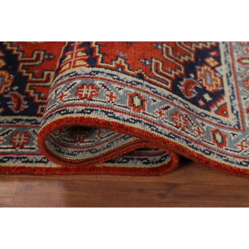 Orange Viss Indian Accent Rug Handmade Wool Carpet - 3'0"x 5'0"