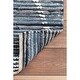 preview thumbnail 5 of 6, Nuloom Boho Handwoven Cotton Transitional Geo Striped Area Rug