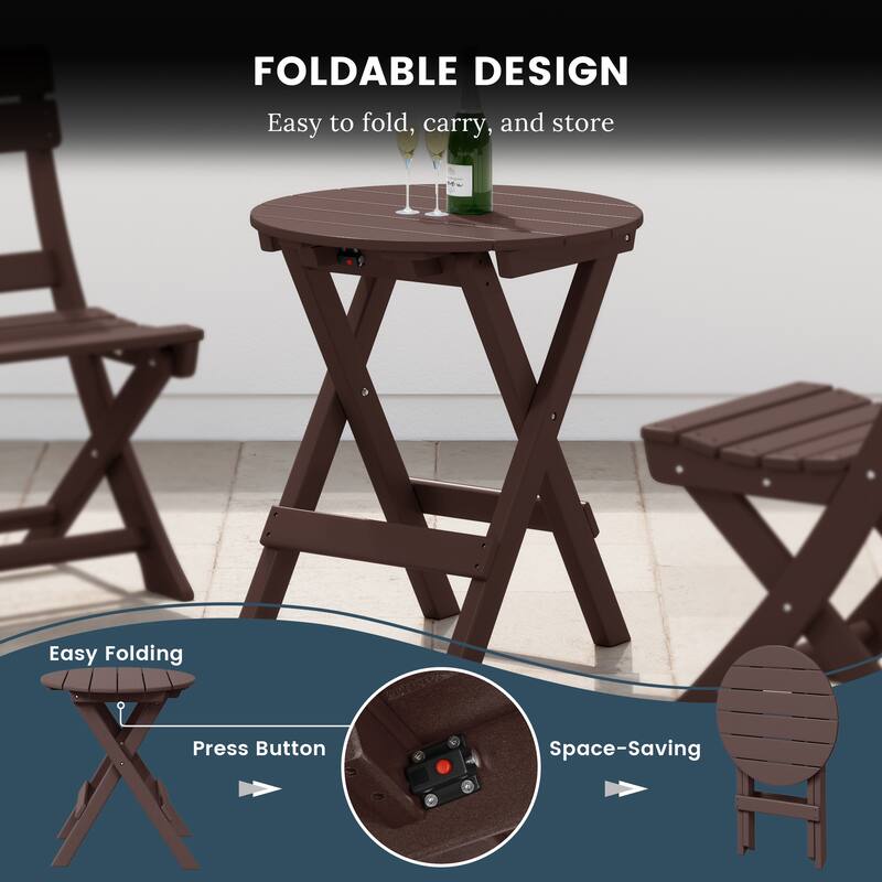 Laguna 3-Piece Folding Dining Set