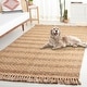 preview thumbnail 4 of 8, SAFAVIEH Handmade Natural Fiber Reinlinde Farmhouse Tassel Fringe Jute Rug 2'3" x 8' Runner - Natural - Runner