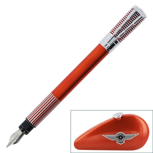 Waterman Harley Davidson Horizon Fountain Pen, Orange Barrel