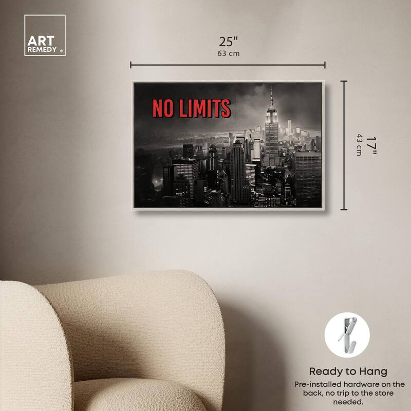 No Limits City Canvas by Art Remedy