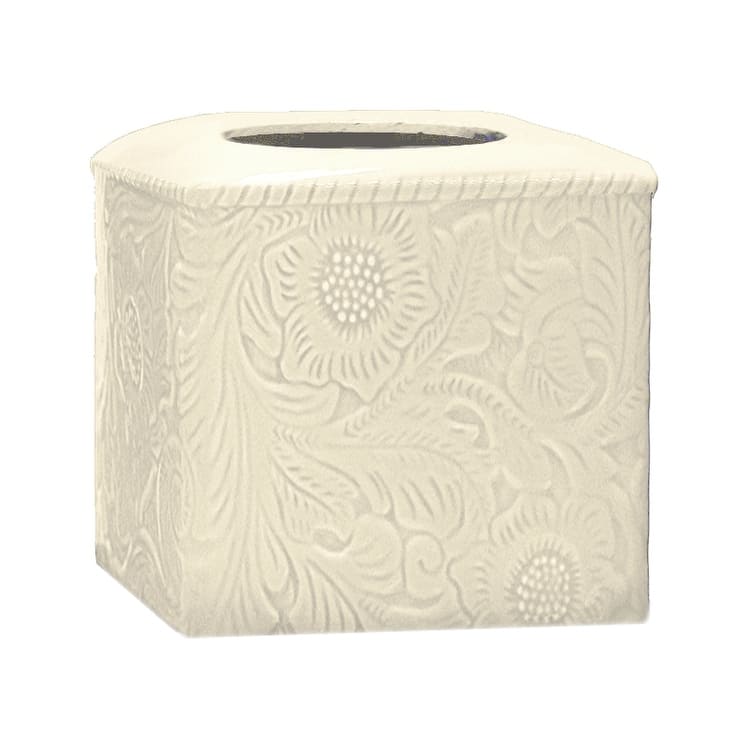 HiEnd Accents Savannah Ceramic Tissue Box Cover, 1PC
