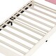 preview thumbnail 26 of 34, Cute Girl Princess Bed with Crown Headboard, PU Upholstered Platform Bed, Wood Panel Bed Low Profile Bed