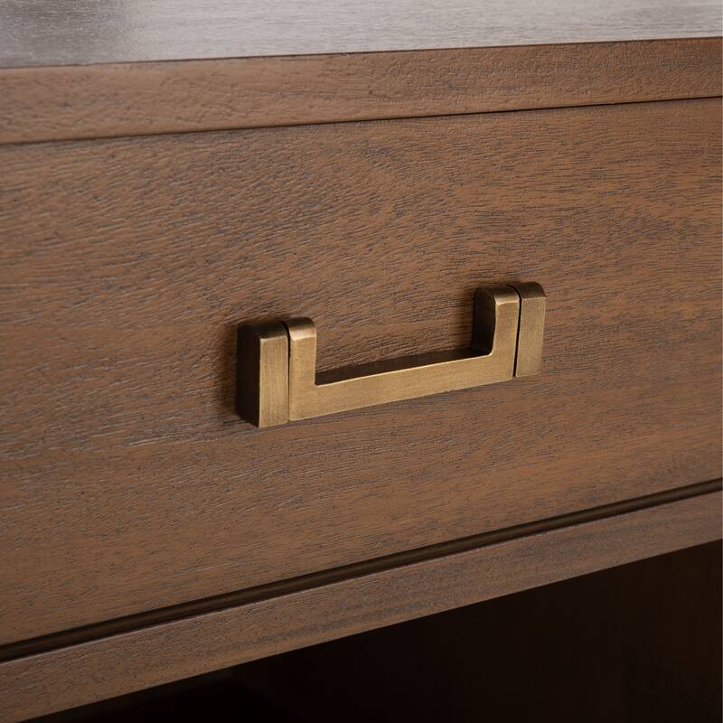 SAFAVIEH Couture Guitta 1-Drawer 1-Shelf Wood Nightstand