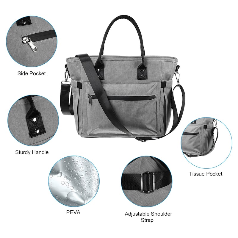 Insulated Lunch Bag, Lunch Tote Bag, 10.63"x5.91"x11.02"