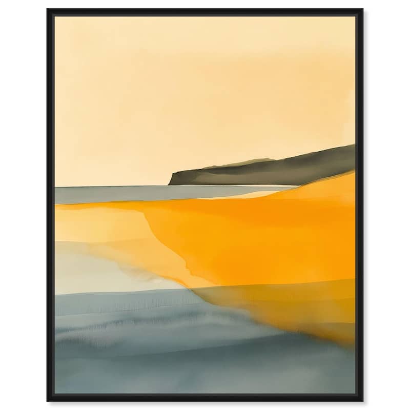 Glistening Beach Dreams I Canvas by Art Remedy - 20" x 24" - Black