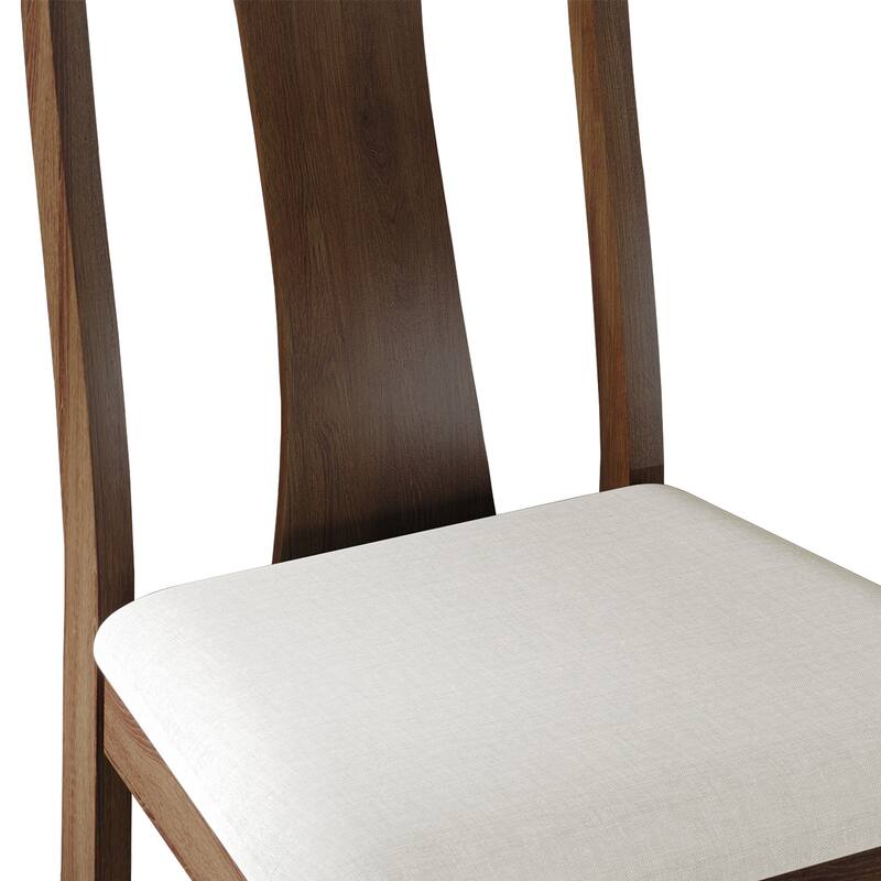 CraftPorch Vintage Style Wooden Dining Chairs (Set of 2) - N/A