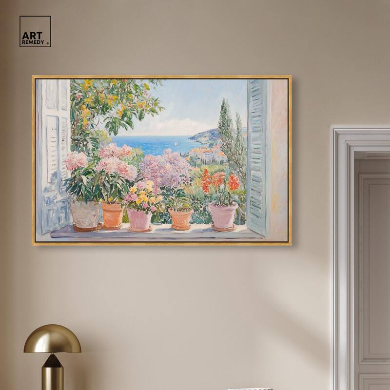 Mediterranean Blooms Canvas by Art Remedy