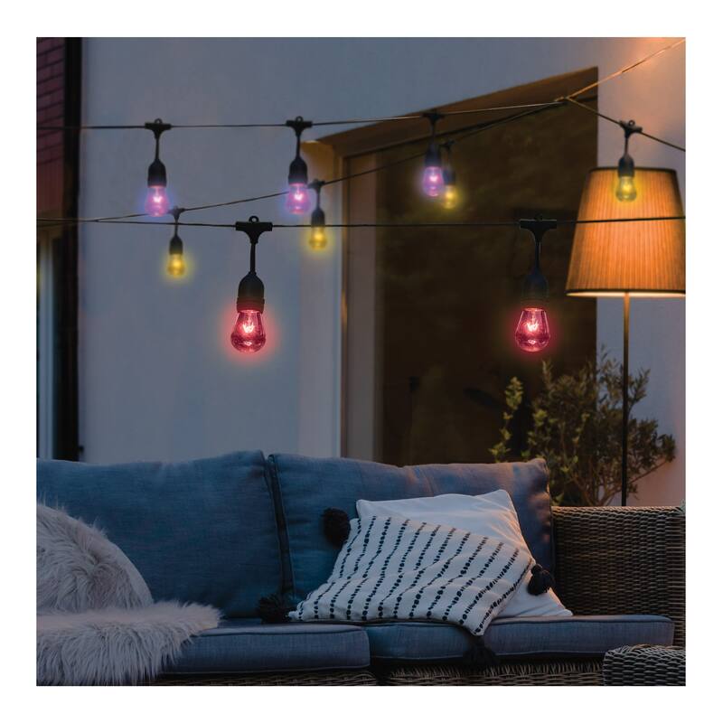 Starfish 0.5 Watt LED String Light Replacement Lamp S14 4-Pin Base RGBTW Clear 12-24 Volt 2-Pack