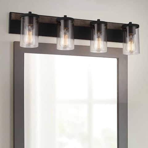 Acroma 4 Light 31 Inch Modern Farmhouse Rustic Bathroom Vanity Lights-UL