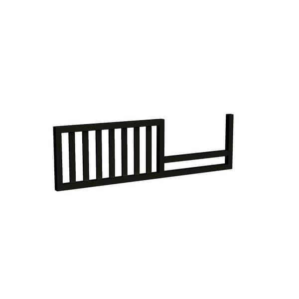 slide 2 of 6, Harper Solid Wood Toddler Crib Rail Black