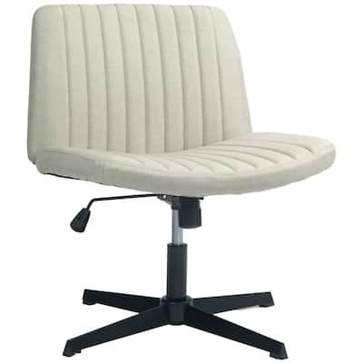 Large Office Chair Armless Office Chair Computer Fabric Dressing Chair with Adjustable Height Tilt 360° Rotation, for Office