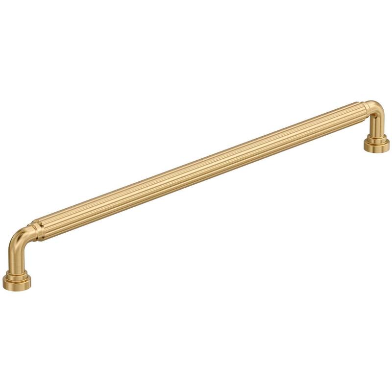 Amerock BP37708 Cowrie 12-5/8" Center to Center Fluted Handle Cabinet - Champagne Bronze