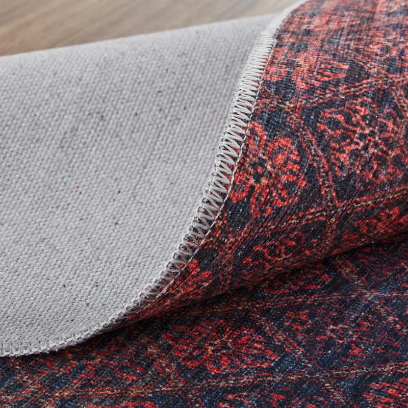 Welch Oriental Pink/Blue Area Rug
