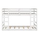 preview thumbnail 9 of 9, Functional And Aesthetic Design Twin Over Twin Wooden Bunk Bed with Ladder, White