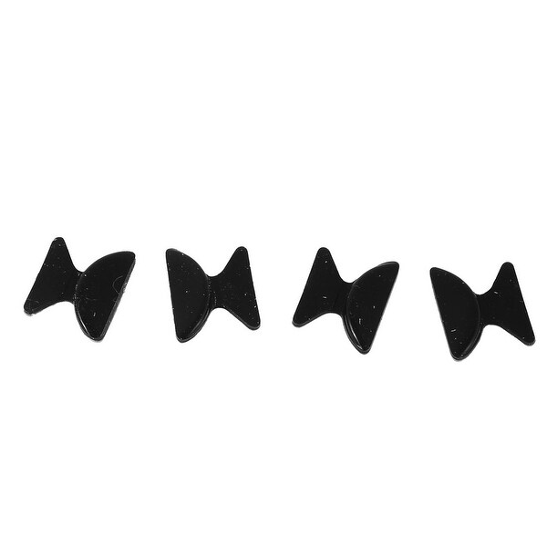 Unique Bargains Glasses Spectacles Silicone Non-slip Nose Pads Black 3mm Thickness 2 Pairs