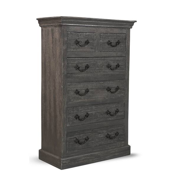 slide 1 of 9, Camden 6-Drawer Tall Chest Gray
