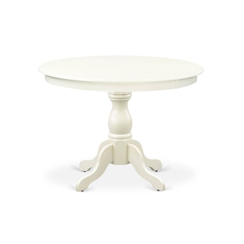 HomeStock 5-Piece Linen White Finish Solid Wood Top Dining table with 4 Chairs with Slat Back