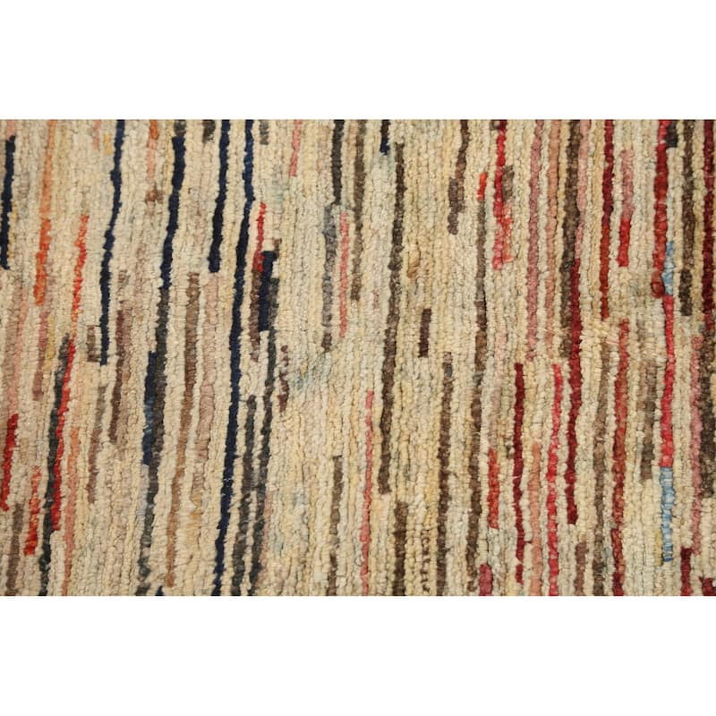 Modern Gabbeh Kashkoli Oriental Kitchen Area Rug Wool Hand-knotted - 3'2" x 4'7"