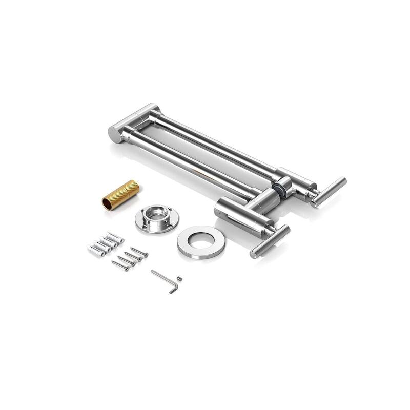 Modern Wall Mounted Pot Filler with Dual Swing Joints
