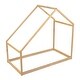 preview thumbnail 9 of 48, Wooden Twin/Full Bed Frames with Roof, Montessori House Shaped Floor Bed for Kids Girls Boys, Sturdy Framework, Easy Assembly