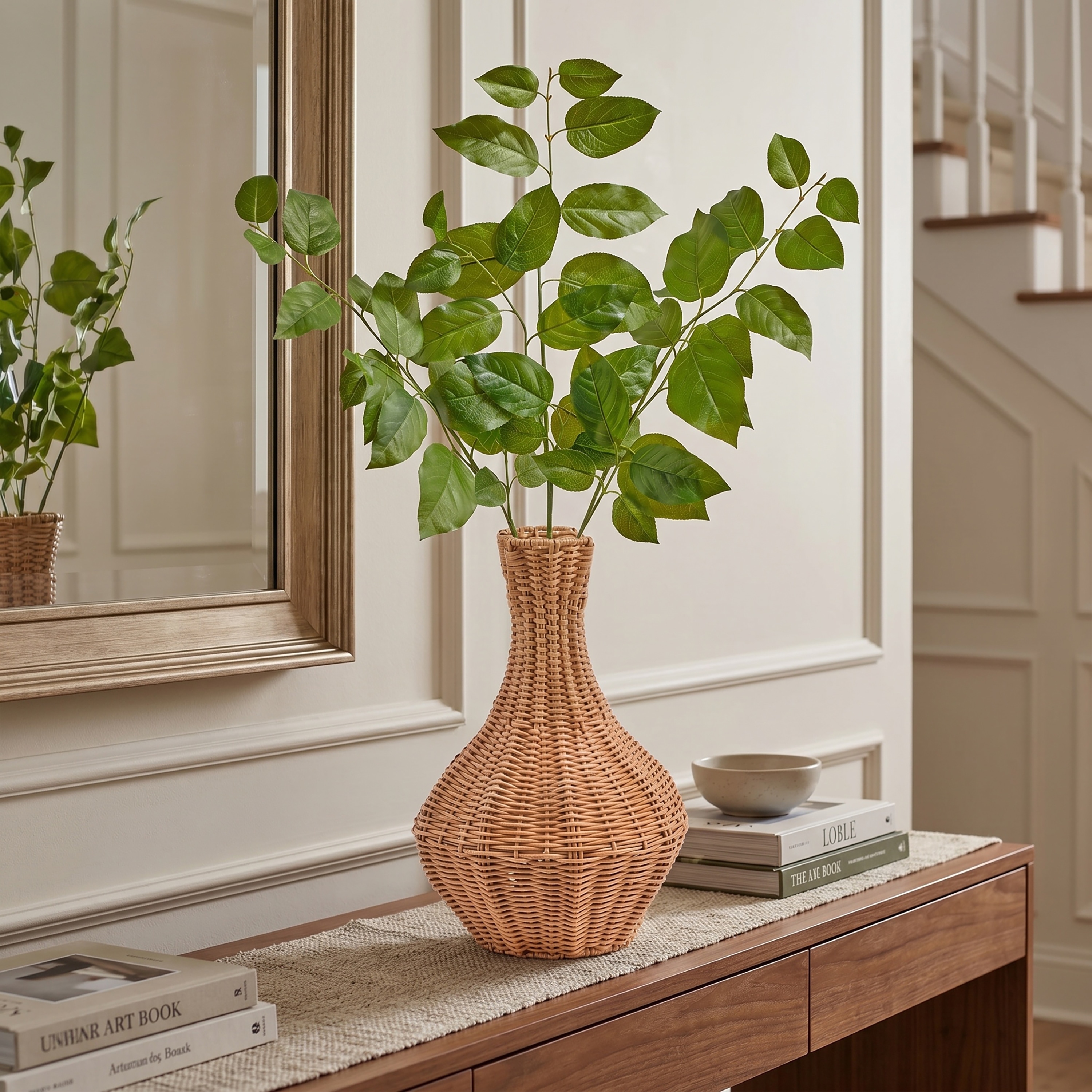 Natural Touch Triple Salal Leaf Spray 31" Set of 4