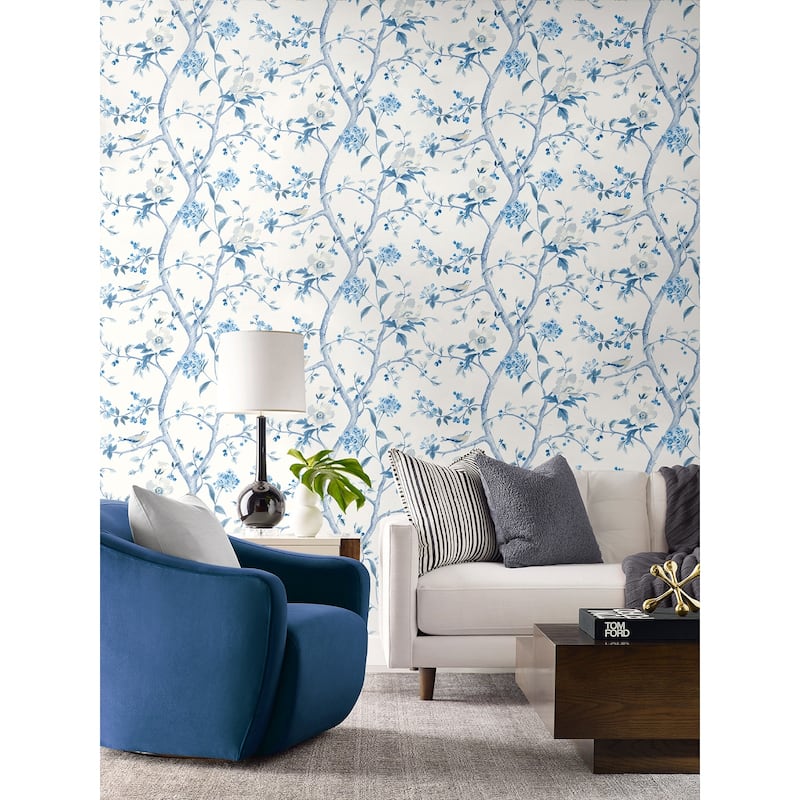 Luxe Haven Floral Trail Peel and Stick Wallpaper