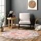 preview thumbnail 32 of 33, nuLOOM Ren Machine Washable Distressed Vintage Floral Area Rug