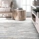 preview thumbnail 12 of 13, Nuloom Handmade Natural Patchwork Cowhide Leather Rug