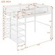 preview thumbnail 6 of 28, Metal Loft Bed with 4-Tier Shelves and Storage