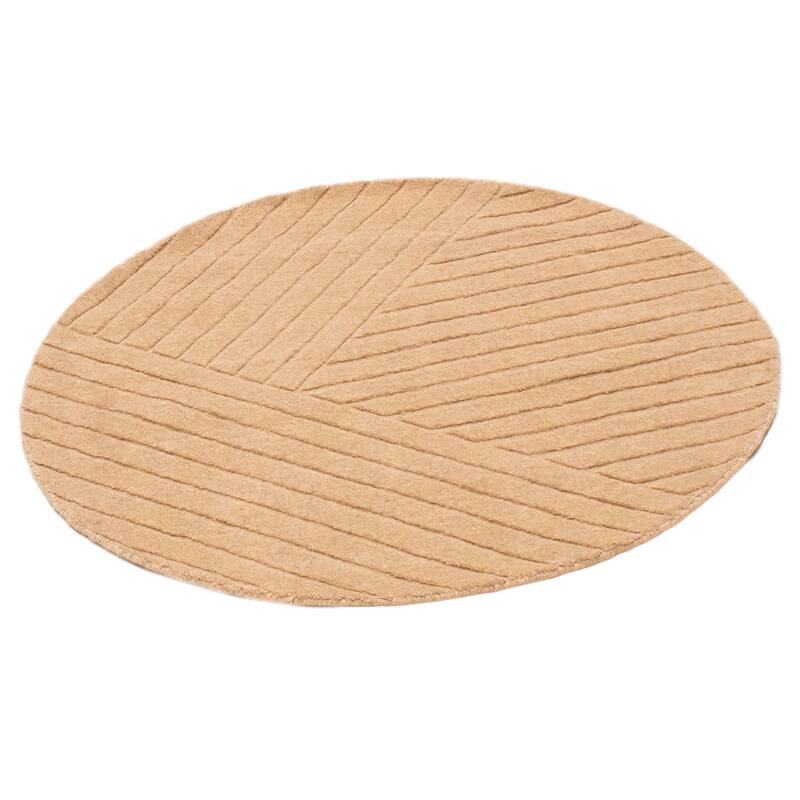 Kashkuli Gabbeh Beige Rug 3'11" x 3'11" - 3'11 x 3'11