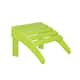 Laguna All-Weather Outdoor Patio Foldable Ottoman - Lime