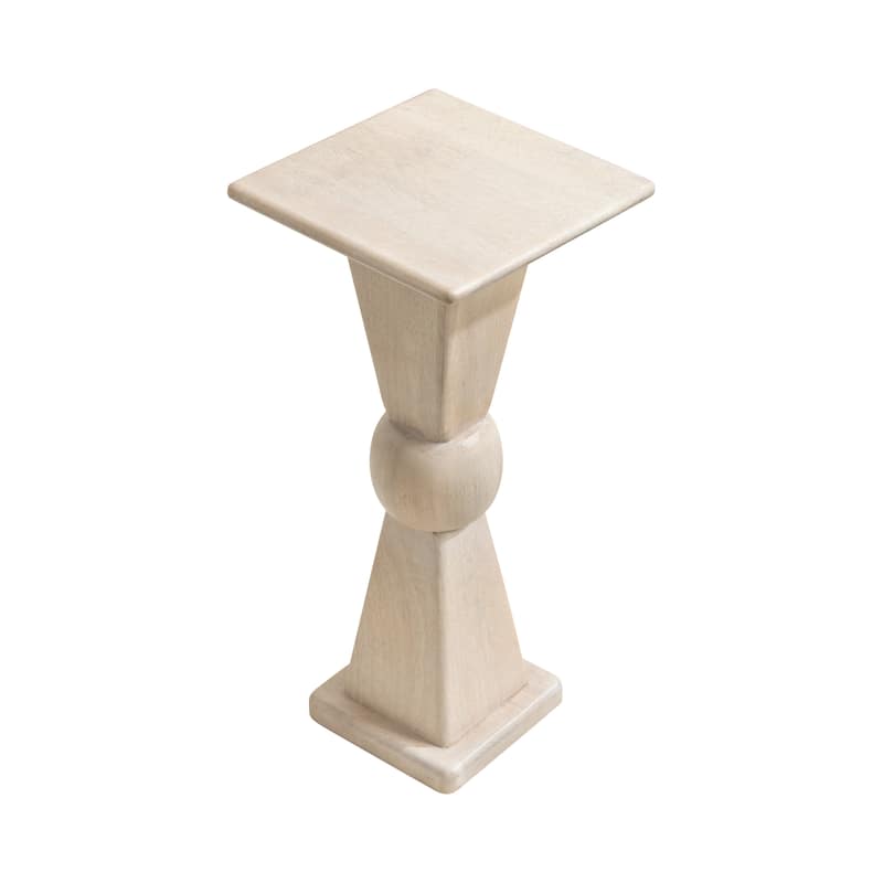 Kate and Laurel Gaeta Wood Drink Table - 10x10x22 - White