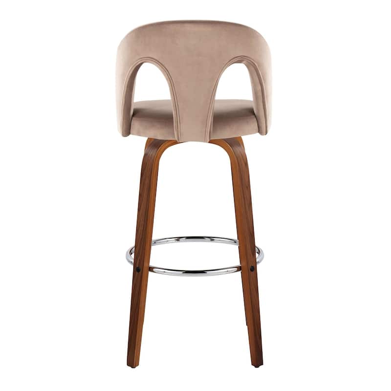 Ava Upholstered 30" Fixed-Height Counter Stool - Set of 2