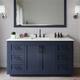Option Dark Blue / White Quartz Top / Matte Black