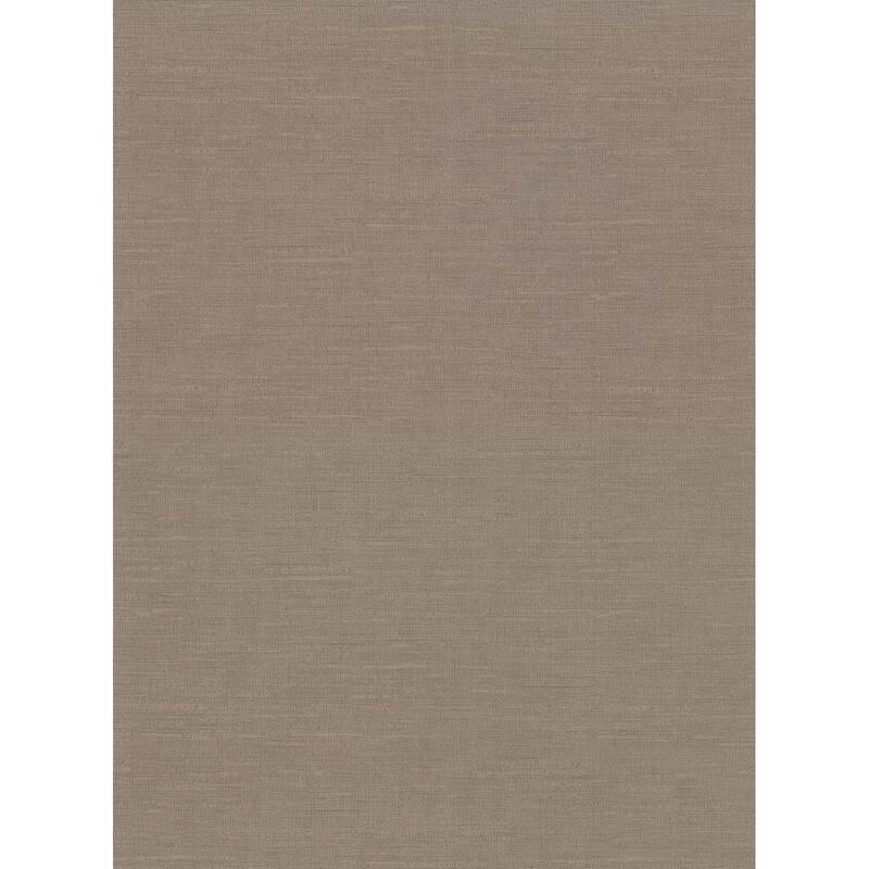 Parker Brown Faux Linen Wallpaper
