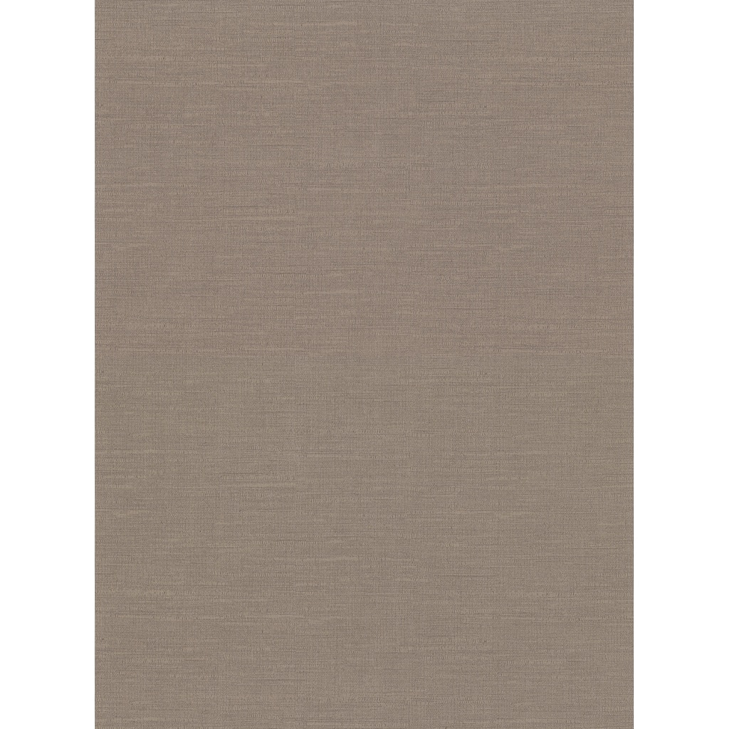 Parker Brown Faux Linen Wallpaper