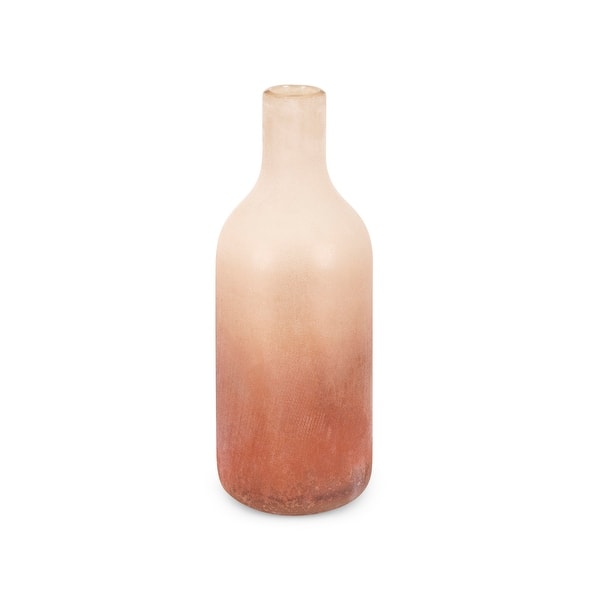 Shop 14 Pale Red Frosted Ombre Finish Decorative Medium Glass