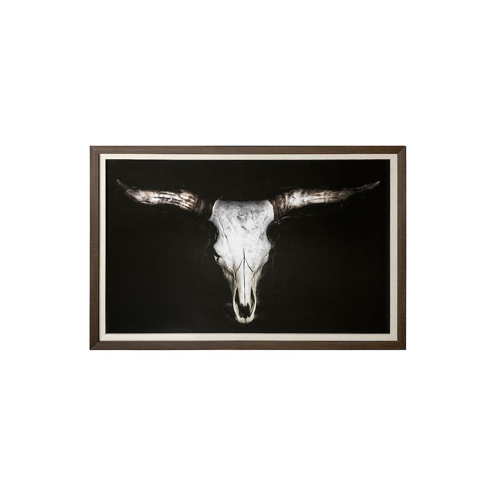 Cow Skull Framed Art Print
