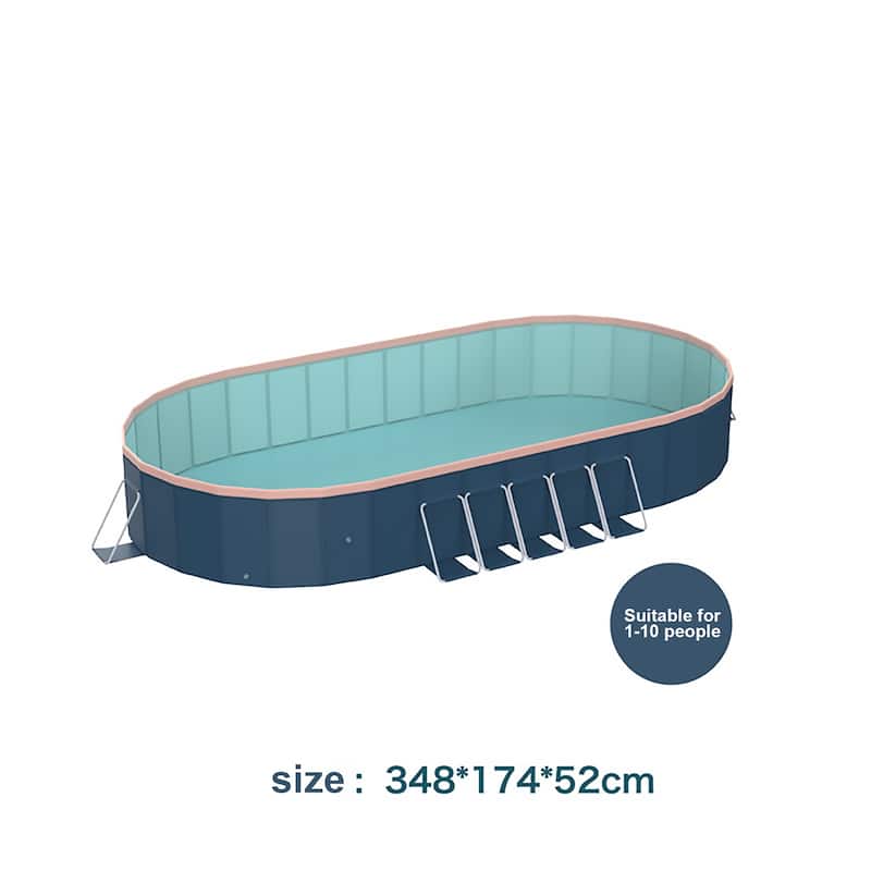 PVC Folding Pool for Beach Garden,Not Inflatable - 25"*24"