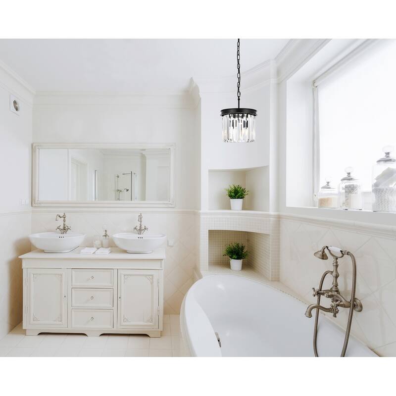 Royce Edge 3-Light Matte Black Pendant