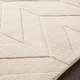 preview thumbnail 21 of 46, Hand-Woven Ann Tone-on-Tone Zig-Zag Wool Rug
