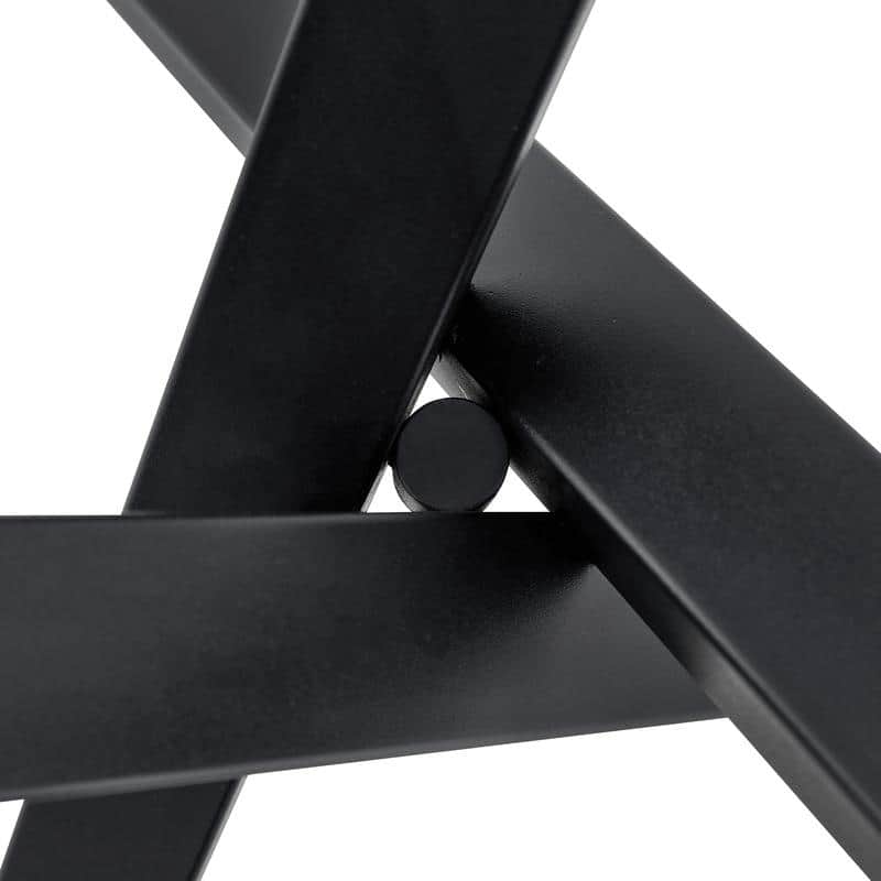 Modern 39" Round Glass Top Dining Table with X-Frame for Small Spaces