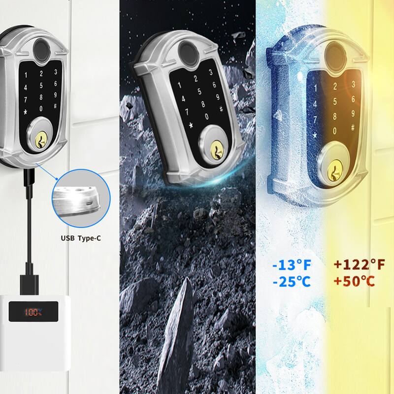 Smart Lock with Bluetooth, Fingerprint and Auto-Lock