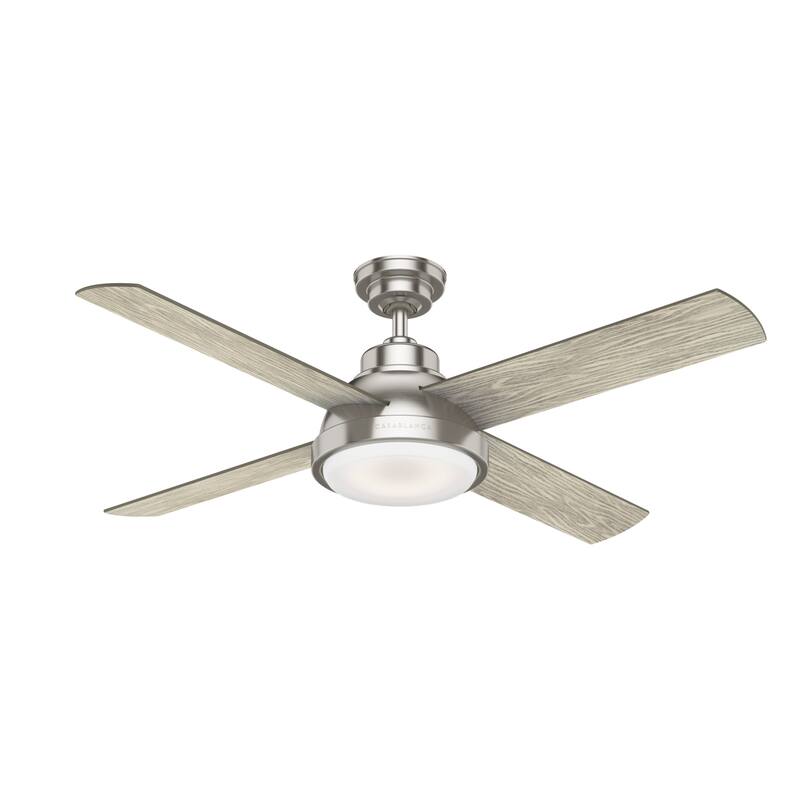Casablanca 54" Levitt Ceiling Fan with LED Light Kit and Wall Control - Modern Industrial, Rustic